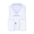 Shirt - Striped Cotton Double Cuff 