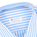 Striped Blue Double Cuff Shirt