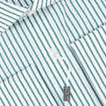 Striped Green Double Cuff Shirt