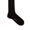 Long Socks Bi-Colour Fine Ribbed Cotton