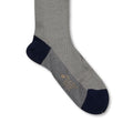 Herringbone Navy and Sand Scotland Thread Long Socks