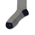 Herringbone Navy and Sand Scotland Thread Long Socks