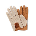 Gloves - Cork Peccary & Cotton Crochet