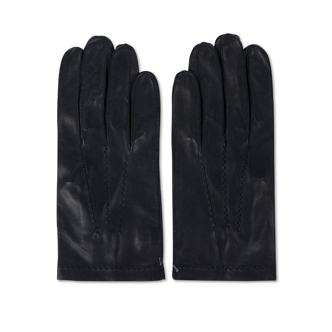 Navy Glazed Deer Gloves