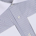 Striped White Double Cuff Shirt