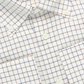 Shirt Tricolour Checked Patterns Double Cuff Button Down Collar 