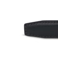 Black Leather Belt - Silver Buckle