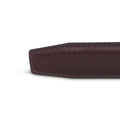 Burgundy Stitched Smooth Leather Belt