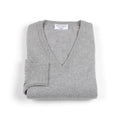 Sweater - Cashmere 2 Ply V-Neck Long Sleeves