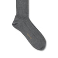 Plain Grey Ice Cotton Long Socks