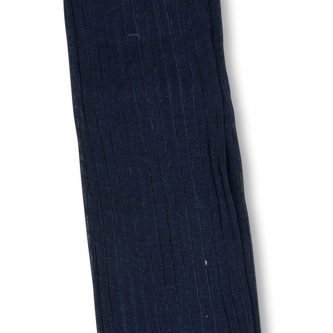 Plain Jeans Blue and Blue Plated Scotland Thread Long Socks