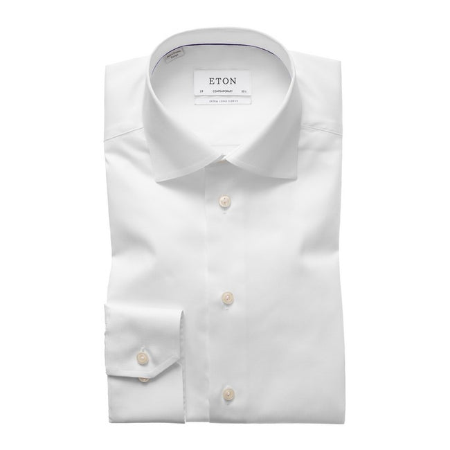 White extra long sleeve shirt