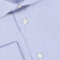 Checked White and Navy Double Cuff Shirt