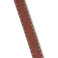 Belt Plain Colour With Sewing Line Genuine Leather 