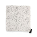 Black And White Dots Patterns With Black Tassels Scarf