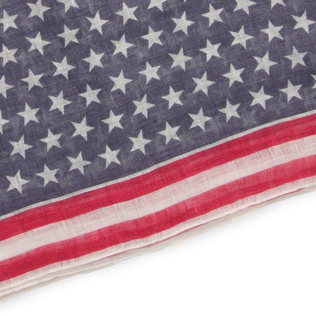 United States Flag Linen Scarf