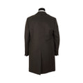 Plain Grey Wool and Cashmere Coat