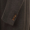 Plain Grey Wool and Cashmere Coat