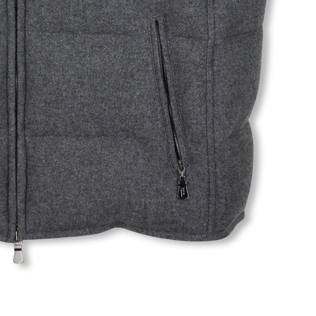 Waiscoat - Quilted Cashmere & Airstop Lining + Zipped