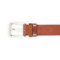 Belt- Genuine Leather & Silver Buckle 
