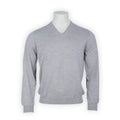 Pullover Plain Colour Geelong Lambswool V-Neck