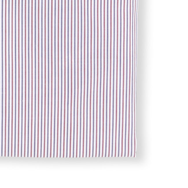 Striped White, Blue and Red Slim Shirt