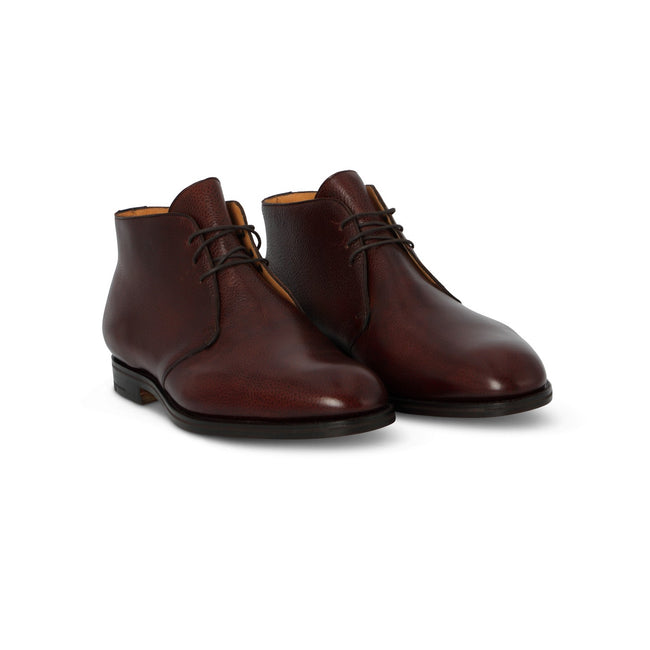 Boots - BANBURY Mahogany Coucal Leather & Leather Soles