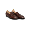 Penny Loafers - PICCADILLY Dark Oak Leather & Leather Soles Apron