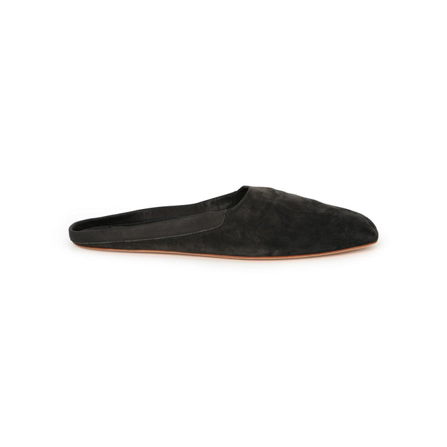 Navy Suede Slippers