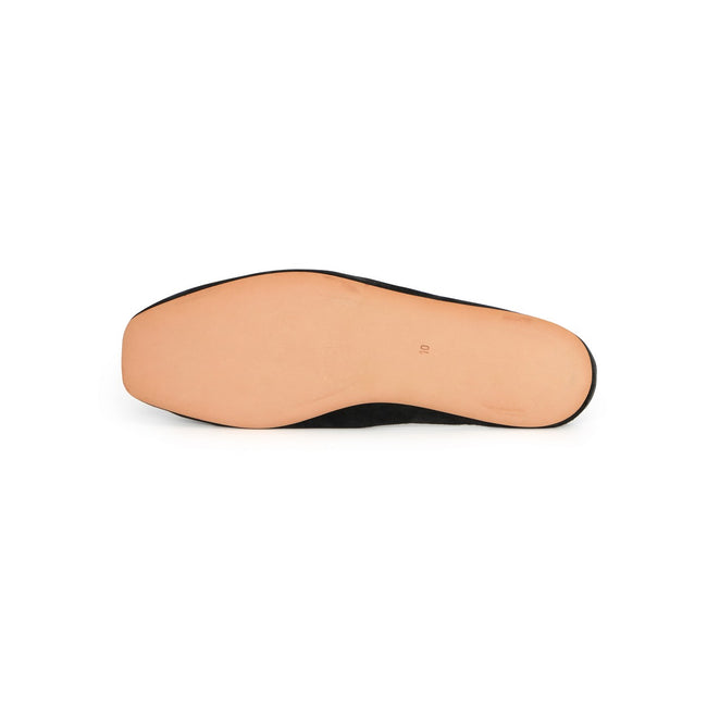 Navy Suede Slippers