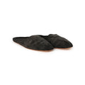Navy Suede Slippers
