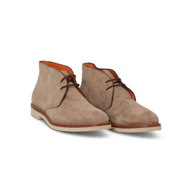 OSCAR Laced Higher Boots on Grege Suede