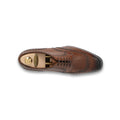 Derbies - COWES Double Wing Leather & Leather Soles Lace-Ups + Medallion   