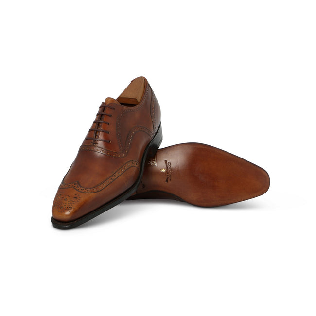 VENDOME Laced Derbies in Old Wood Leather