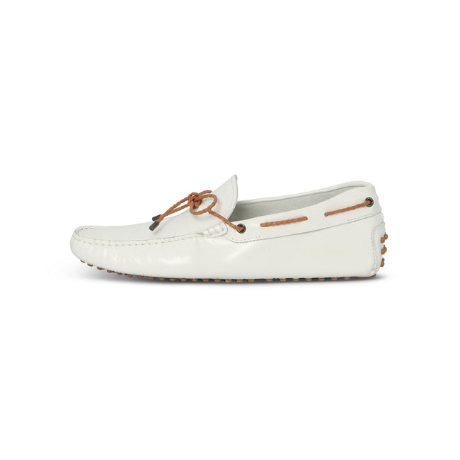 Gommini Nuovo Loafers in White Leather