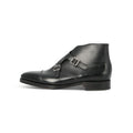 Chukka Boots - WILLIAM II Calf Leather & Double Leather Soles + Double Buckle