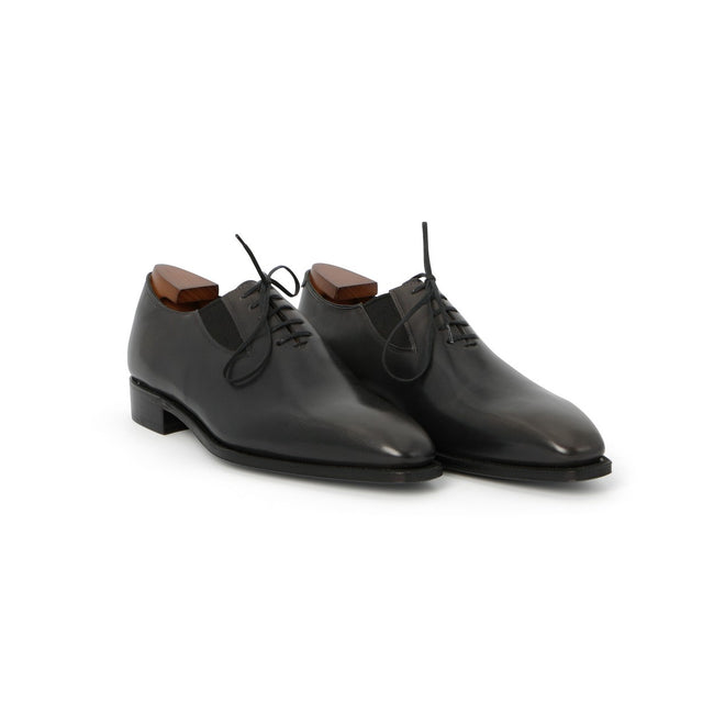 Oxfords - EASY Leather & Elastic Fabric Insterts Lace-Ups