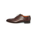 Duke Toe-Cap Laced Oxfords in Brown Leather