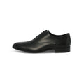 Derbies in Black Leather - Leather Sole