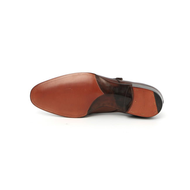 Double Monks - WESTMINSTER Dark Oak Leather & Leather Soles