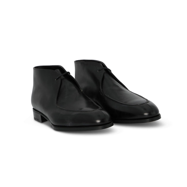 FOWEY Boots in Black Calf Leather