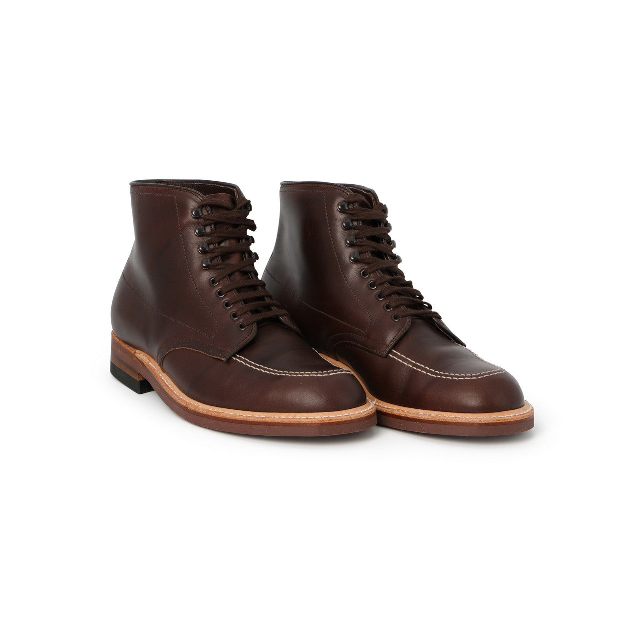 Work Boots - Leather & Rubber Soles Lace-Ups + Eyelets & hooks– La ...