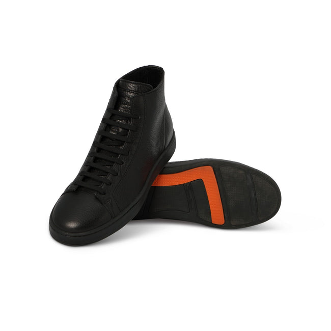 CLEANIC Higher Sneakers in Black Leather