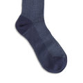 Prince of Wales Navy and Blue Cotton Long Socks