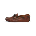 Picot Loafers in Antique Brown Leather