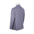 Blazer - Checkered Fleece Wool, Silk & Linen Single Breasted 