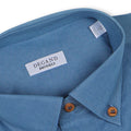 Plain Jean Blue Shirt With Wooden Buttons