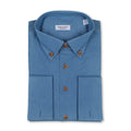 Plain Jean Blue Shirt With Wooden Buttons