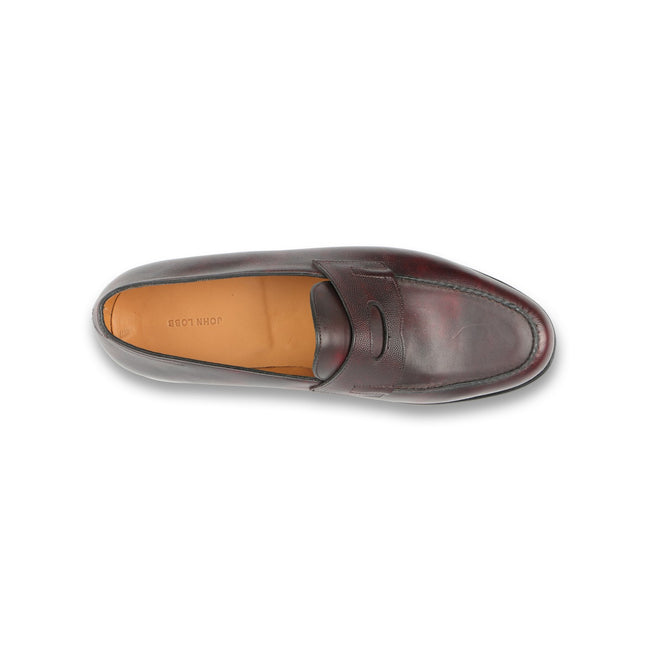 Lopez Loafers in Plum Leather