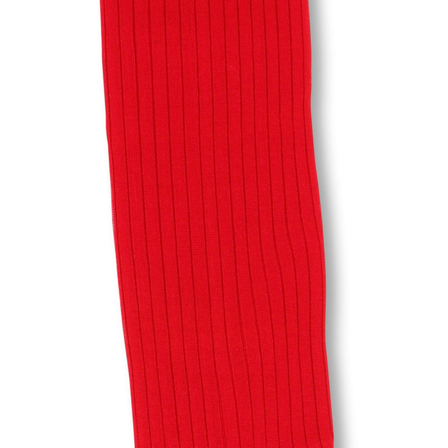 Plain Red Scotland Thread Long Socks